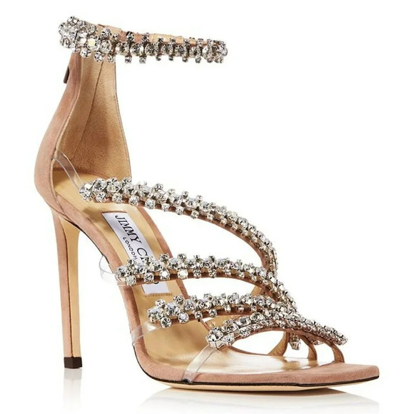 Jimmy Choo Women's Josefine 100 Crystal Heel Sandal Size 36 MSRP $2,195 **READ** - Picture 1 of 12